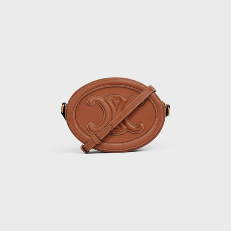 OVAL BAG CUIR TRIOMPHE IN SMOOTH CALFSKIN TAN - Image 3